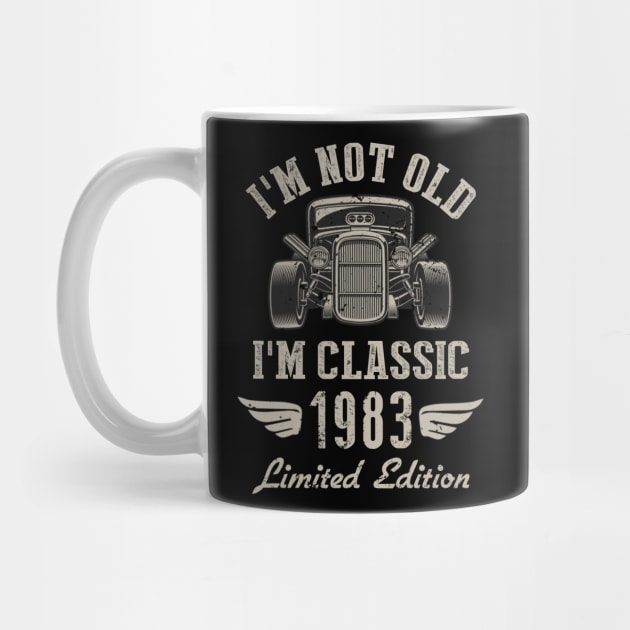 I'm Classic Car 39th Birthday Gift 39 Years Old Born In 1983 by Penda